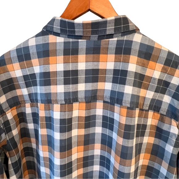 Columbia Shirt Plaid Hardy Ridge Long Sleeve Regular Fit Blue Orange XL 1707631 - Picture 11 of 13